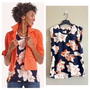Cabi Blossom Tiered Floral Print Blouse